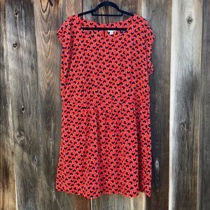 Heart flows dress